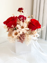 Load image into Gallery viewer, Rustic Pot Arrangement- Red| Dried Flowers Dubai & UAE | Luxury Gifts & Home Décor Delivery| Online Flower Bouquet