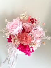 Load image into Gallery viewer, Pink Pot Arrangement- Orange| Dried Flowers Dubai & UAE | Luxury Gifts & Home Décor Delivery| Online Flower Bouquet