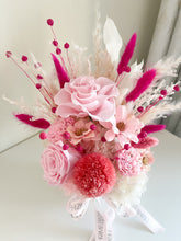 Load image into Gallery viewer, Pink Mini Pot Arrangement-| Dried Preserved Flowers Dubai & UAE | Luxury Gifts & Home Décor Delivery| Online Flower Delivery