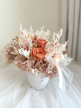 Load image into Gallery viewer, Rustic Orange Mini Pot - Dried Flowers
