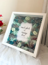 Load image into Gallery viewer, Everlasting Floral Frame- Silver and Blue
