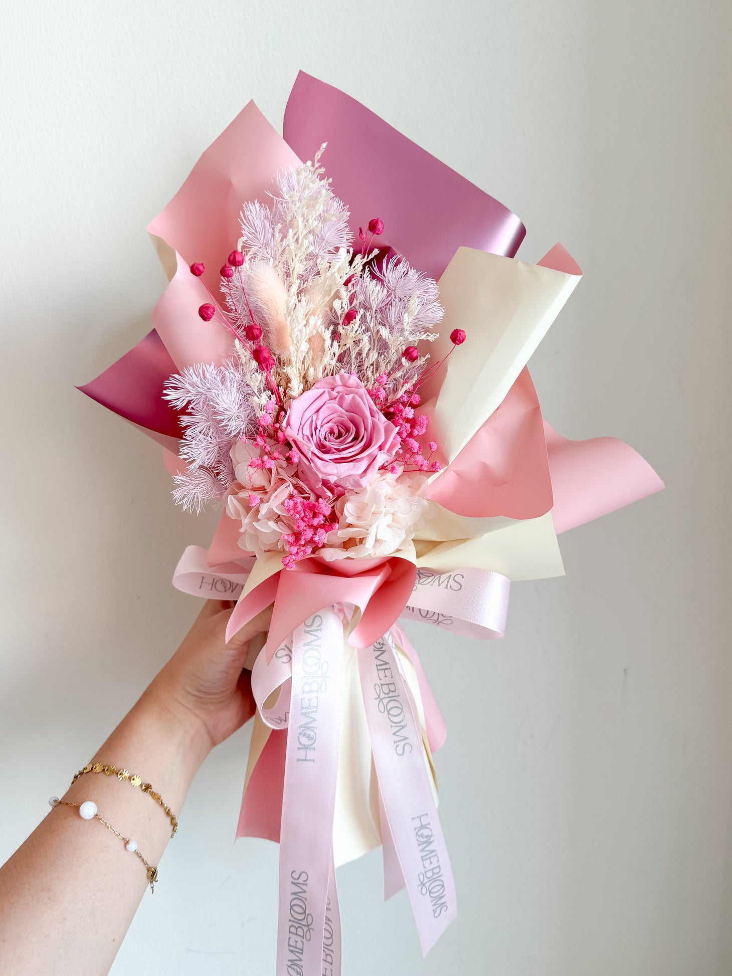 Petite Floral Bouquet - Luscious Pink