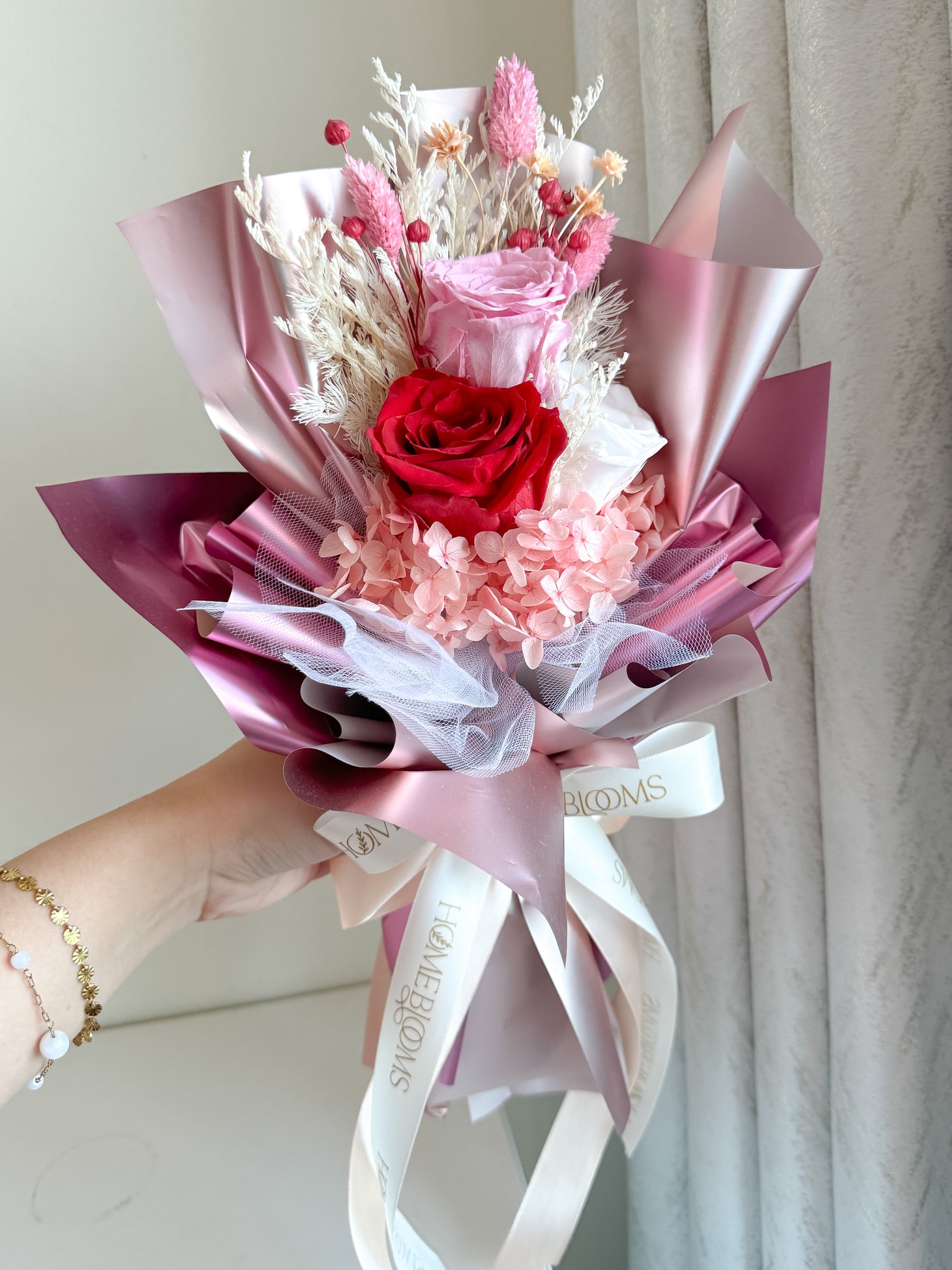 Rustic Forever Roses Bouquet