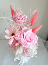 Load image into Gallery viewer, Petite Vase Arrangement- Pink| Preserved Flowers UAE | Long-Lasting Floral Arrangements &amp; Gifts
