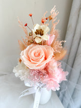 Load image into Gallery viewer, Petite Vase Arrangement- Peach| Preserved Flowers UAE | Long-Lasting Floral Arrangements &amp; Gifts
