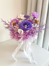 Load image into Gallery viewer, Purple Bliss Pot Arrangement-| Dried Preserved Flowers Dubai &amp; UAE | Luxury Gifts &amp; Home Décor Delivery| Online Flower Delivery (Copy)
