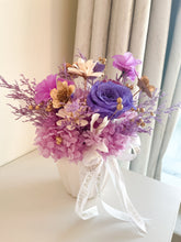 Load image into Gallery viewer, Purple Bliss Pot Arrangement-| Dried Preserved Flowers Dubai &amp; UAE | Luxury Gifts &amp; Home Décor Delivery| Online Flower Delivery (Copy)
