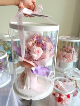 Load image into Gallery viewer, Lavender Pink Vase Bouquet | Preserved Flower Bouquets UAE |  Flower Delivery in Dubai
