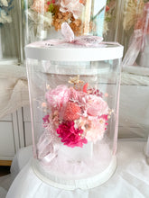 Load image into Gallery viewer, Pink Pot Arrangement- Orange| Dried Flowers Dubai &amp; UAE | Luxury Gifts &amp; Home Décor Delivery| Online Flower Bouquet
