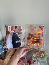 Load image into Gallery viewer, Bloom Book (Customized) - Dried Flowers with Fairy Lights | Premium Preserved Flower Arrangements | Shop Online in UAE
