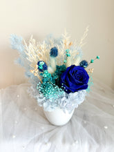 Load image into Gallery viewer, Blue Serenity- Mini Pot Dried Flowers
