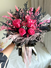 Load image into Gallery viewer, Rockstar Pink Vase Bouquet- Dried Flowers Gift
