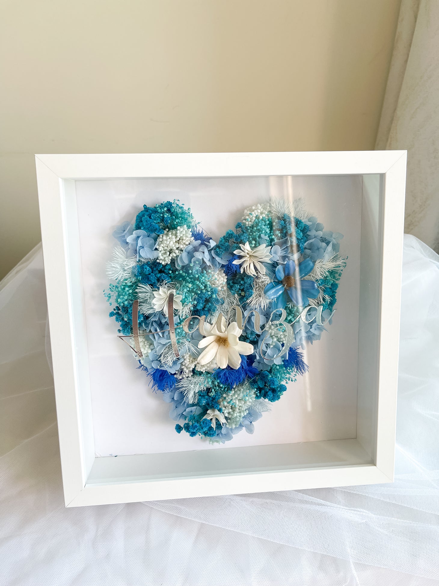 Infinity Floral Heart Frame - Peace